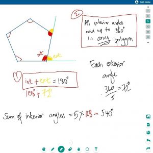 An image of maths tutoring online showing digital paper BitPaper.