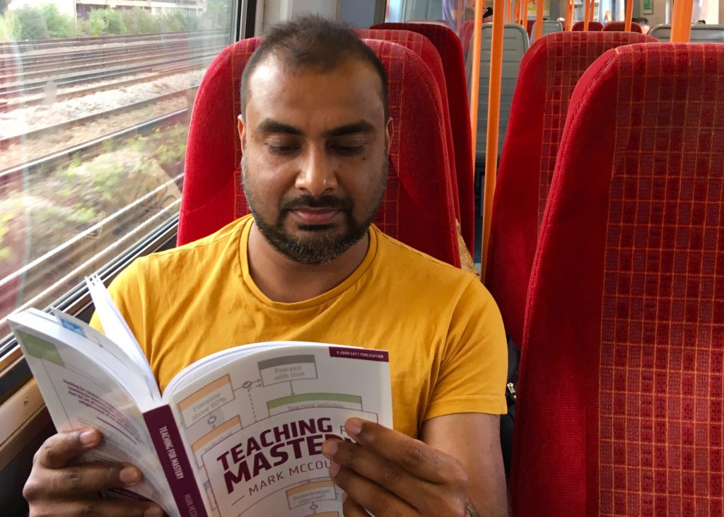 Reading the book 'Teaching for Mastery' by Mark McCourt.