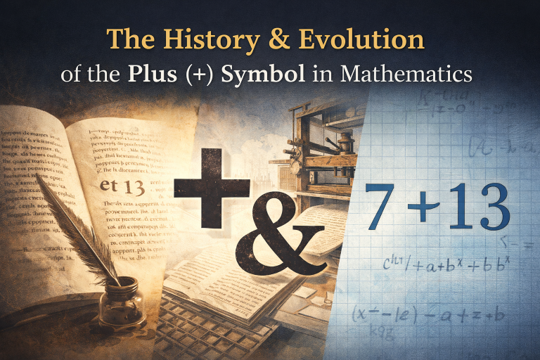 Evolution of the plus and & symbol